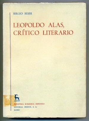 Seller image for LEOPOLDO ALAS, CRITICO LITERARIO for sale by Ducable Libros