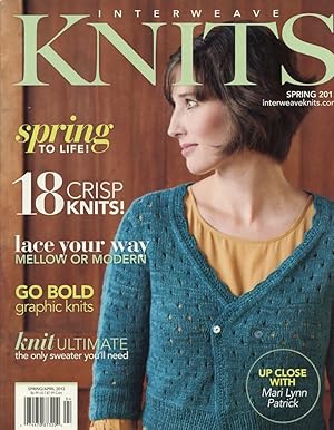 Seller image for INTERWEAVE KNITS : UP CLOSE WITH MARI LYNN PATRICK : Spring 2012 (Vol XVII, No 1) for sale by 100POCKETS