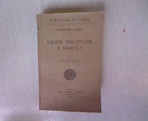 Seller image for Prose Politiche e Morali. Scrittori d'Italia Opere 2. for sale by Antiquariat Bookfarm