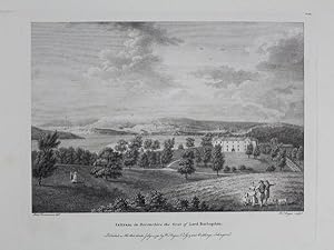 Original Antique Engraving Illustrating Saltram in Devonshire, the Seat of the Right Hon. Lord Bo...
