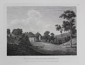 Original Antique Engraving Illustrating Nettlecombe Court in Somersetshire, the Seat of Sir John ...