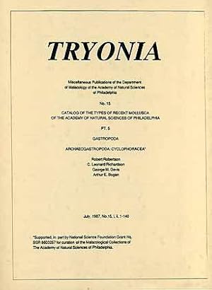 Bild des Verkufers fr Catalog of the Types of Recent Mollusca of the Academy of Natural Sciences of Philadelphia, Pt. 5. Gastropoda. Archaegastropoda: Cyclophoracea zum Verkauf von ConchBooks