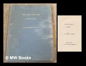 Seller image for The lost oracles : A masque / by James Westfall Thompson [original draft typescript with manuscript corrections] for sale by MW Books