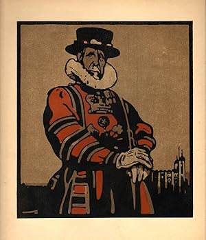 Seller image for Beef-eater / The Tower (print) for sale by James & Mary Laurie, Booksellers A.B.A.A