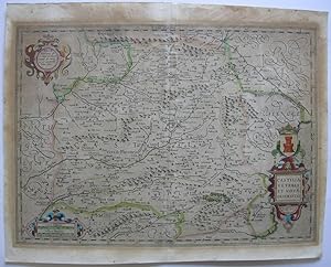 "Castiliae veteris et novae descriptio anno 1606". Altkolorierte Kupferstichkarte von Mercator, A...