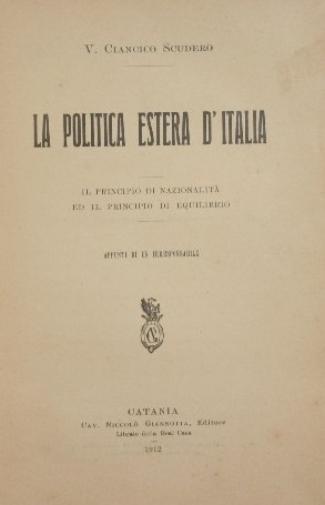 La politica estera d'Italia