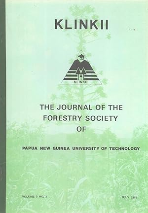 Imagen del vendedor de Klinkii: The Journal of the Forestry Society of Papua New Guinea, Volume 3, Number 3 a la venta por Masalai Press