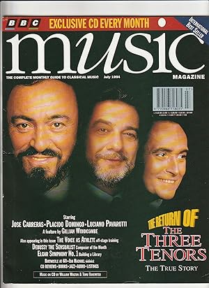 Bild des Verkufers fr BBC Music Magazine July 1994 Volume 2, Number 11 zum Verkauf von Ray Dertz