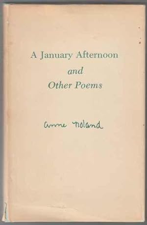 Seller image for A January Afternoon and Other Poems TWICE SIGNED for sale by HORSE BOOKS PLUS LLC
