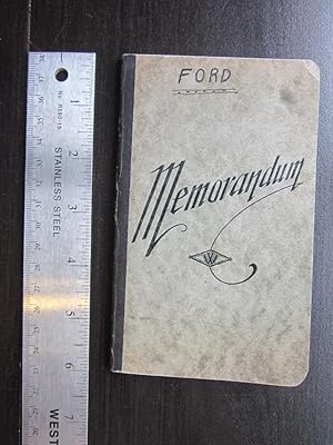 Manuscript expense record of a Ford automobile in Atlanta, Georgia, 1929