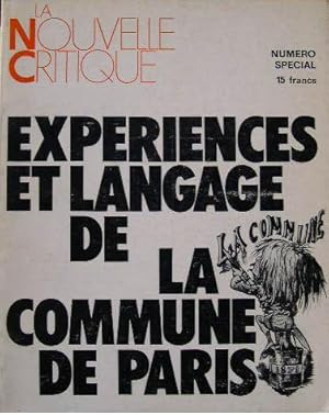 Expériences et langage de la Commune de Paris.