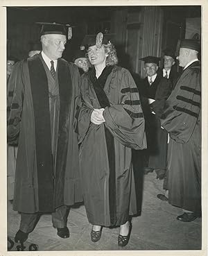 Seller image for Photograph, black and white glossy, Rutgers University, New Jersey, June 1950 (as docketed on verso), copyright by "The News," New York City, unsigned for sale by Schulson Autographs, Ltd.