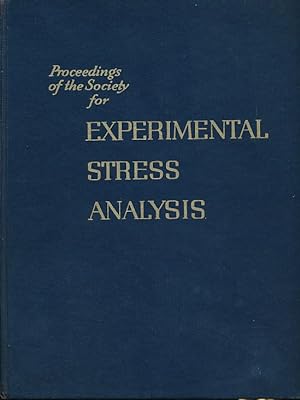 Bild des Verkufers fr Proceeding of the Society for Experimental Stress Analysis. Volume XVIII, Number I. January - June 1961 zum Verkauf von Barter Books Ltd