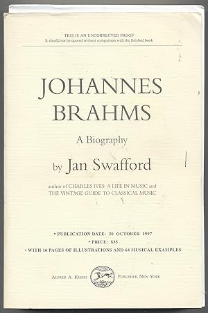 Bild des Verkufers fr Johannes Brahms: A Biography zum Verkauf von Between the Covers-Rare Books, Inc. ABAA