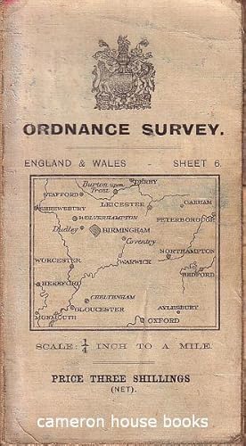 Ordnance Survey of England and Wales (Second Edition) Sheet 6 (Staffordshire, Leicestershire, Rut...