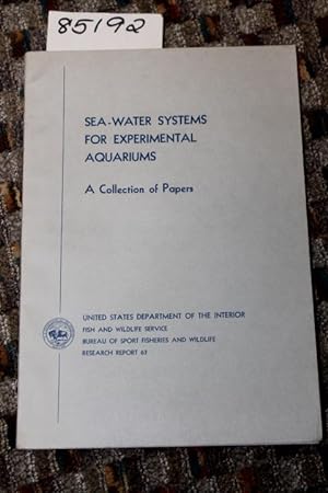 Seller image for Sea-Water Systems for Experimental Aquariums Research Report 63 for sale by Princeton Antiques Bookshop