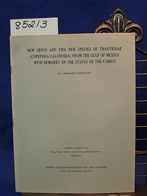 Image du vendeur pour NEW GENUS AND TWO NEW SPECIES OF THARYBIDAE (COPEPODA CALANOIDA) FROM THE GULF OF MEXICO WITH REMARKS ON THE STATUS OF THE FAMIL mis en vente par Princeton Antiques Bookshop