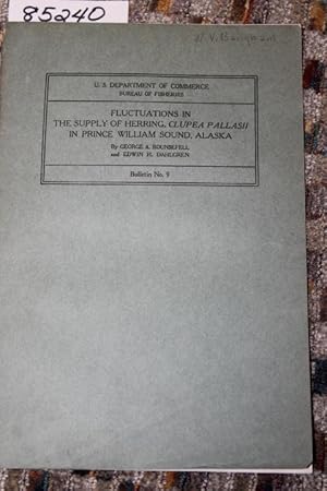 Image du vendeur pour FLUCTUATIONS IN THE SUPPLY OF HERRING, CLUPEA PALLASII IN PRINCE WILLIAM SOUND, ALASKA mis en vente par Princeton Antiques Bookshop