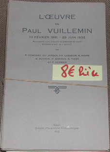 L'oeuvre de Paul Vuillemin (1861-1932).