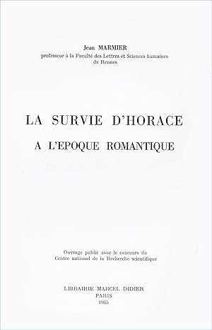 La survie d'Horace à l'époque romantique