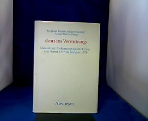 Seller image for Lenzens Verrckung". Chronik und Dokumente zu J.M.R. Lenz von Herbst 1777 bis Frhjahr 1778. (Bchner-Studien, Band 8.) for sale by Antiquariat Michael Solder