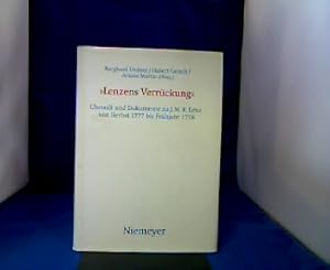 Bild des Verkufers fr "Lenzens Verrckung". Chronik und Dokumente zu J.M.R. Lenz von Herbst 1777 bis Frhjahr 1778. (Bchner-Studien, Band 8.) zum Verkauf von Antiquariat Michael Solder