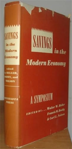 Seller image for Savings in the Modern Economy. for sale by Chris Duggan, Bookseller