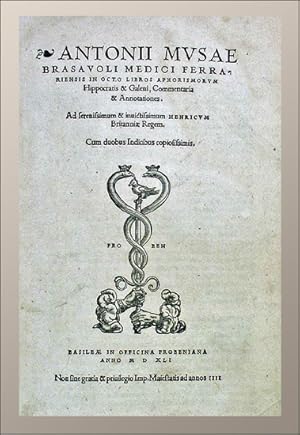 In octo libros aphorismorum Hippocratis & Galeni commentaria & annotationes.