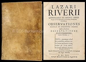 Bild des Verkufers fr Observationes medicae & curationes insignes. Quibus accesserunt observationes ab aliis communicatae. zum Verkauf von EOS Buchantiquariat Benz