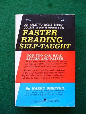 Seller image for Faster Reading Self-Taught for sale by Shelley's Books