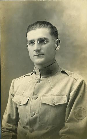 Studio portrait of a World War I soldier