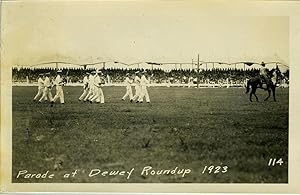 Imagen del vendedor de Parade at Dewey Roundup 1923. (numbered 114) a la venta por Antipodean Books, Maps & Prints, ABAA