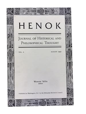 Henok: Journal of Historical and Philosophical Thought. Vol. 2 (1991)