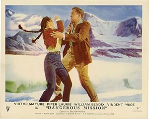 Bild des Verkufers fr Dangerous Mission (Two original photographs from the 1954 film) zum Verkauf von Royal Books, Inc., ABAA