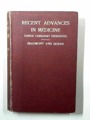 Imagen del vendedor de Recent advances in medicine: clinical, laboratory, therapeutic a la venta por Cotswold Internet Books