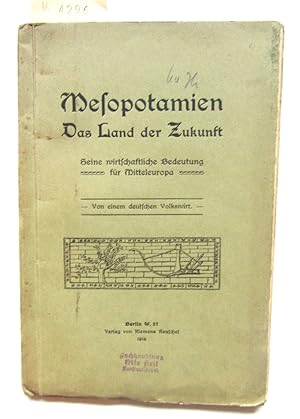 Mesopotamien. Das Land der Zukunft. Seine wirtschaftliche Bedeutung für Mitteleuropa. Von einem d...