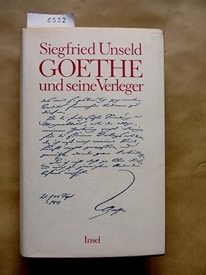 Bild des Verkufers fr Goethe und seine Verleger. zum Verkauf von Versandantiquariat Dr. Wolfgang Ru