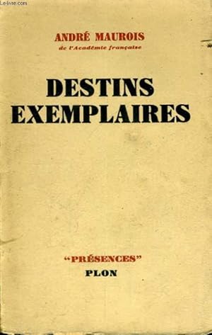 Seller image for DESTINS EXEMPLAIRES for sale by Le-Livre