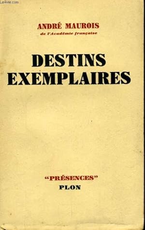 Seller image for DESTINS EXEMPLAIRES for sale by Le-Livre