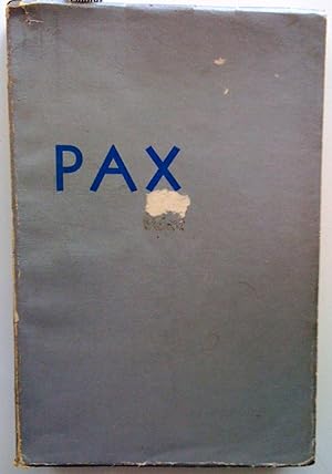Seller image for Pax for sale by Claudine Bouvier