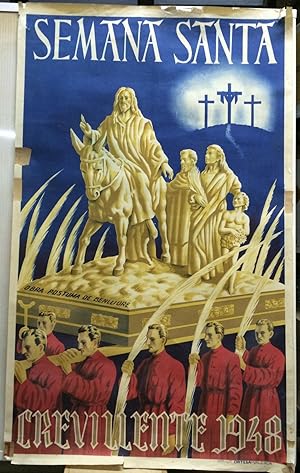 CARTEL DE SEMANA SANTA 1948 - CREVILLENTE (ALICANTE)