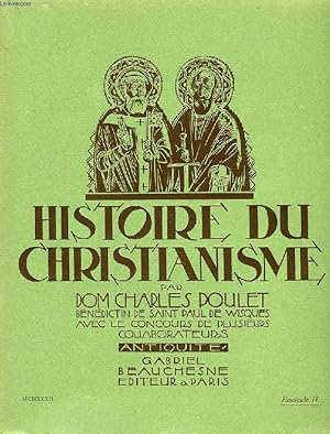 Seller image for HISTOIRE DU CHRISTIANISME, FASC. II, ANTIQUITE for sale by Le-Livre