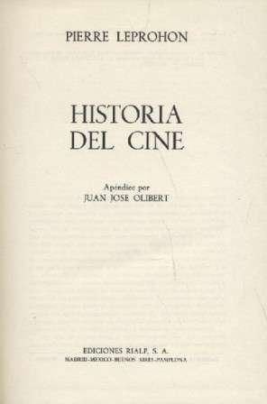 Imagen del vendedor de HISTORIA DEL CINE a la venta por Librera Raimundo