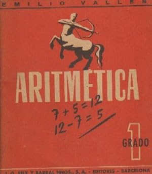 Imagen del vendedor de ARITMETICA (PRIMER GRADO) a la venta por Librera Raimundo