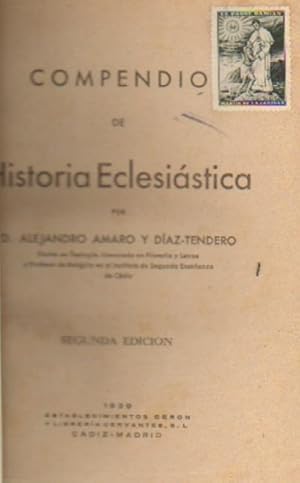 COMPENDIO DE HISTORIA ECLESIASTICA