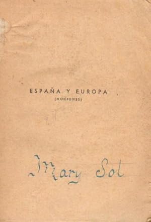 ESPAÑA Y EUROPA (NOCIONES). ESTUDIOS DE GEOGRAFIA. BACHILLERATO 2ºAÑO