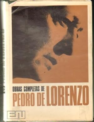 OBRAS COMPLETAS DE PEDRO DE LORENZO. TOMO 1