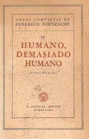 Seller image for HUMANO, DEMASIADO HUMANO for sale by Librera Raimundo