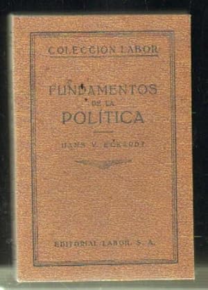 Immagine del venditore per FUNDAMENTOS DE LA POLITICA venduto da Librera Raimundo