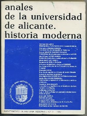 ANALES DE LA UNIVERSIDAD DE ALICANTE. HISTORIA MODERNA